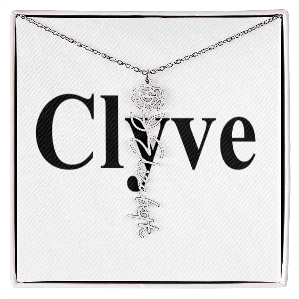 Flower Name Necklace - Clyve