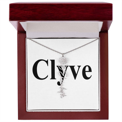 Flower Name Necklace - Clyve