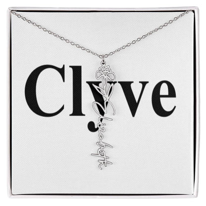 Flower Name Necklace - Clyve