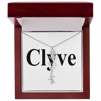 Flower Name Necklace - Clyve