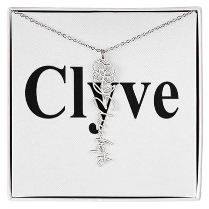 Flower Name Necklace - Clyve