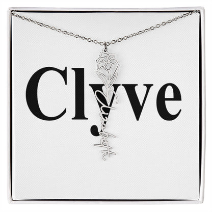 Flower Name Necklace - Clyve